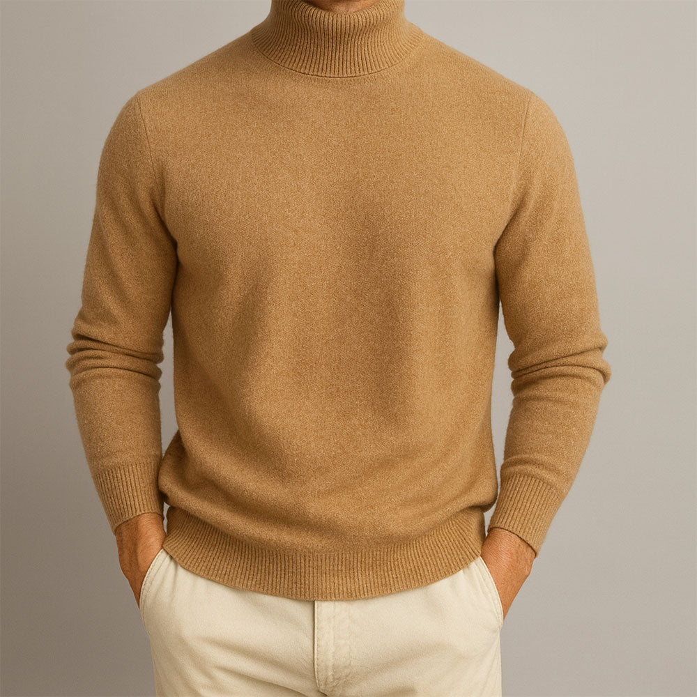 Jersey de Cuello Alto con Corte Ajustado para Hombre | Ideal para Entretiempo