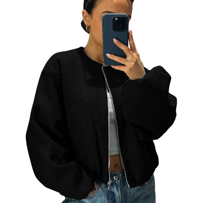 Chaqueta Bomber De Corte Relajado Para Mujer | Ideal Para Uso Diario Y Actividades Informales