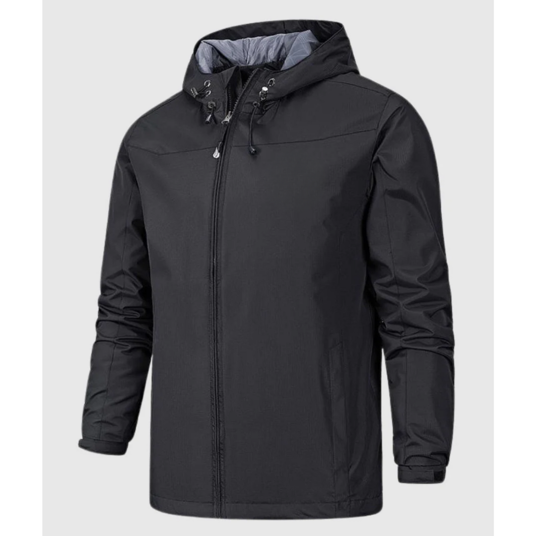 Chaqueta Con Capucha Y Bolsillos Laterales Para Hombre | Ideal Para Uso Diario Y Actividades Exteriores
