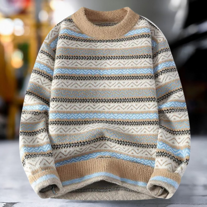Jersey de Punto con Motivo Clásico para Hombre | Ideal para Uso Diario