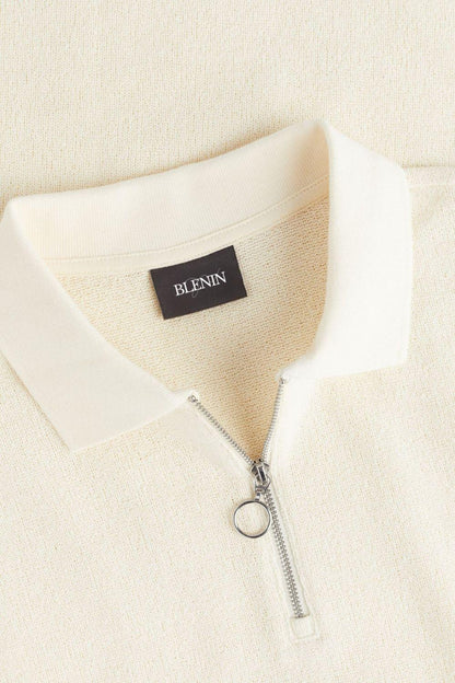 Polo de Manga Corta con Cuello Polo y Cierre de Cremallera para Hombres | Ideal para Uso Diario