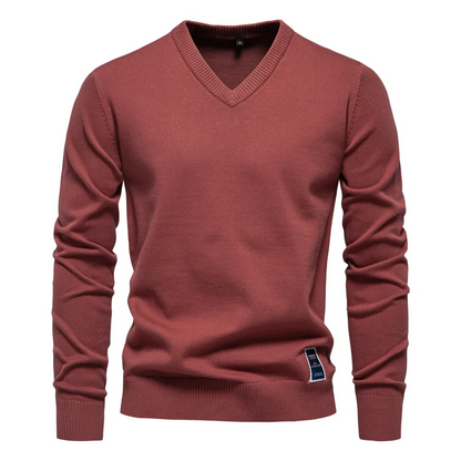 Jersey De Manga Larga Con Cuello En V Para Hombre | Ideal Para Uso Diario Y Ocasional