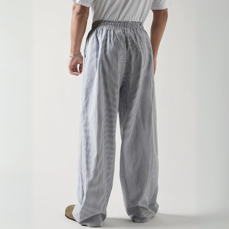 Pantalón Amplio A Rayas Para Adultos | Ideal Para Uso Diario Y Actividades Al Aire Libre