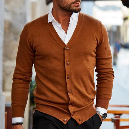 Jersey De Hombre Con Cuello En V Y Botones | Ideal Para Uso Diario Informal Y Profesional