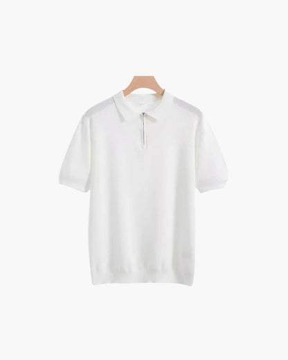 Polo de Manga Corta con Cierre de Cremallera para Hombres | Ideal para Clima Cálido