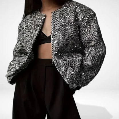 Chaqueta De Media Temporada Con Detalles Decorativos Para Mujer | Ideal Para Salidas Y Eventos
