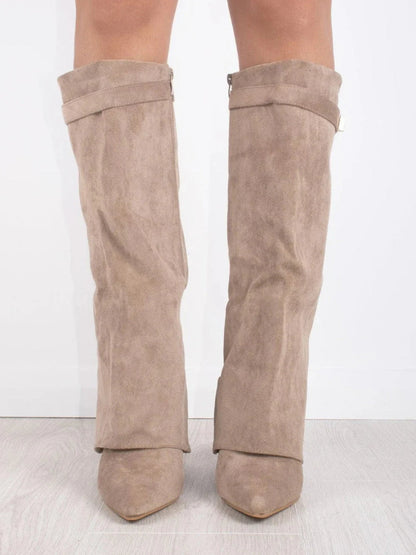 Botas Para Mujer Con Diseño Estructurado Y Detalles Metálicos | Ideal Para Ocasiones Especiales
