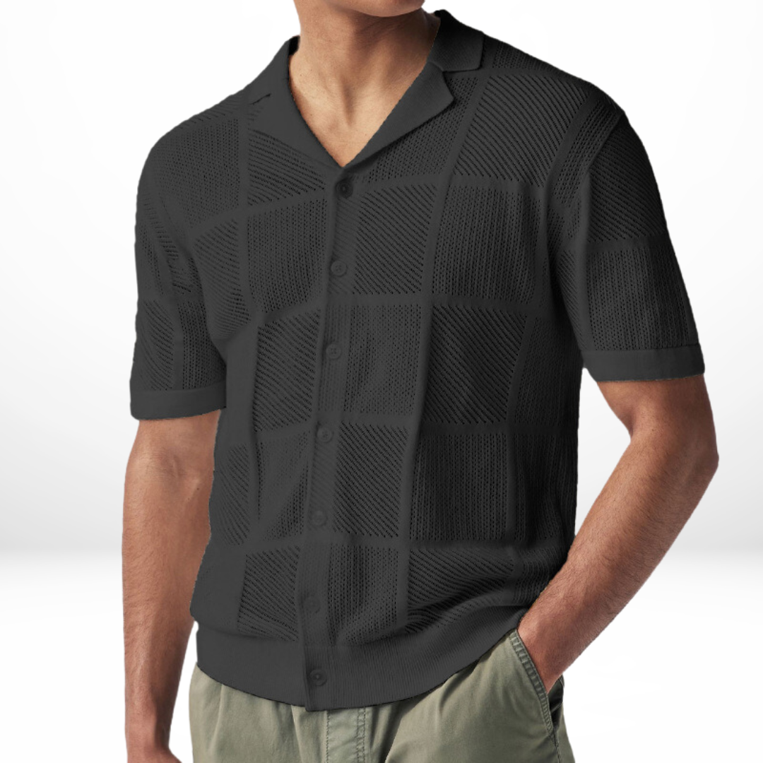 Camisa de Manga Larga de Punto para Hombres | Ideal para Uso Diario y Ocio