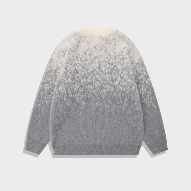 Jersey de Cuello Redondo con Diseño Degradado y Motivo Central para Mujer y Hombre | Ideal para Uso Diario