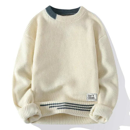 Jersey De Punto Con Cuello Redondo Para Hombre | Ideal Para Uso Diario