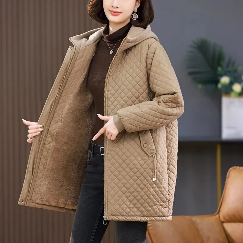 Chaqueta Acolchada con Cierre De Cremallera para Mujer | Ideal para Otoño E Invierno