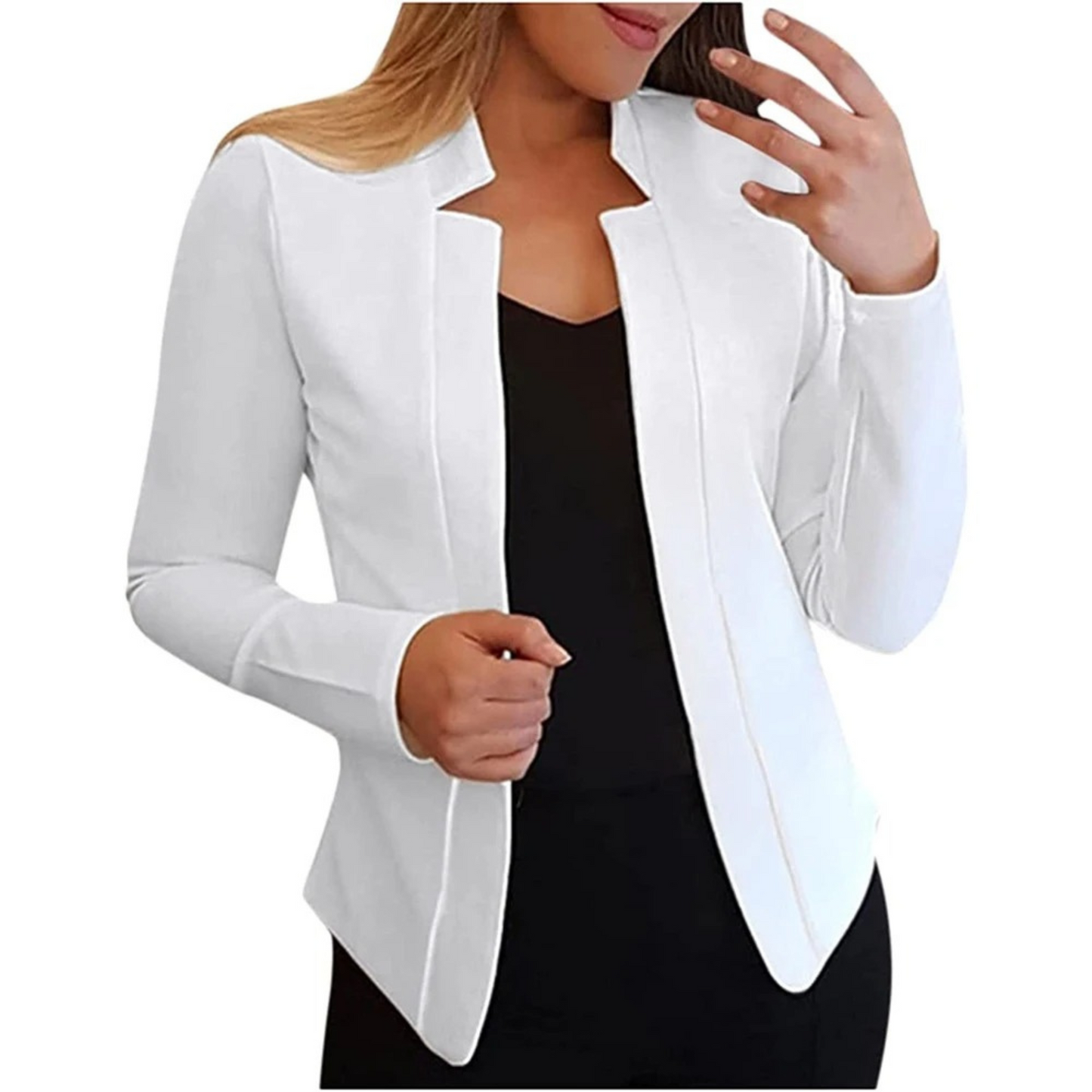 Blazer Corto con Corte Ajustado y Mangas Largas para Personas Adultas | Ideal para Uso Profesional e Informal