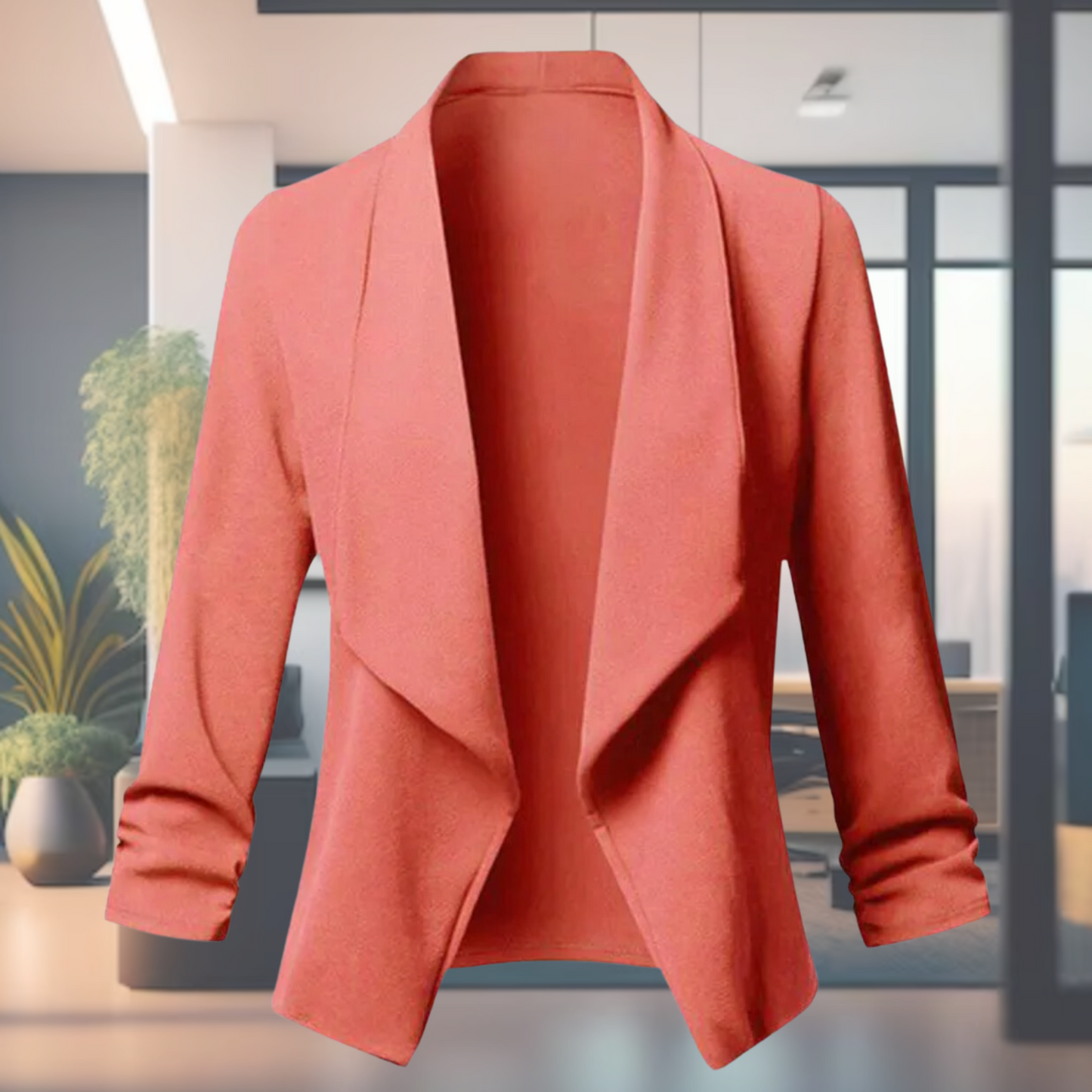 Blazer De Corte Estructurado Con Cierre De Un Botón Para Mujer | Ideal Para Uso Profesional Y Eventos