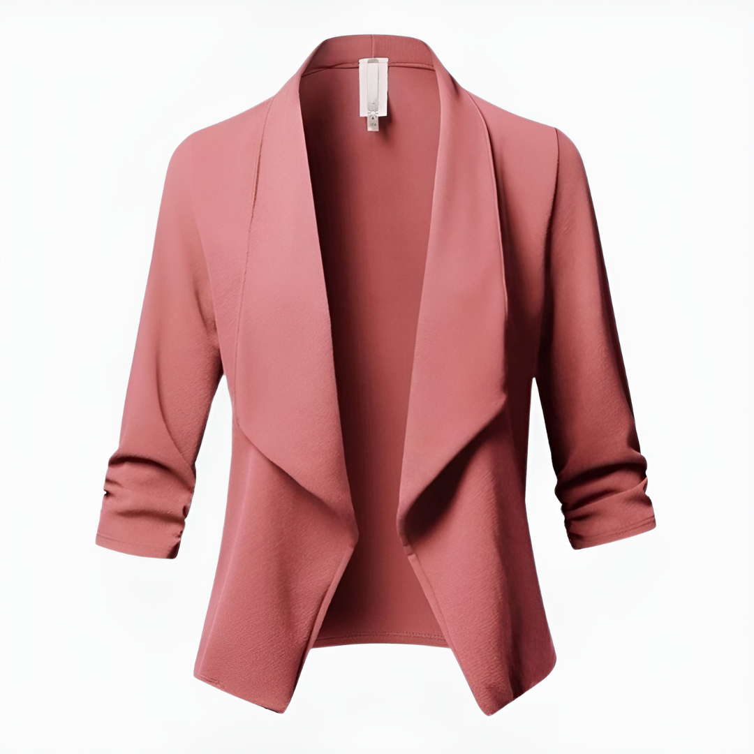 Blazer de Manga Larga con Silueta Estructurada para Mujer | Contexto Profesional o Formal