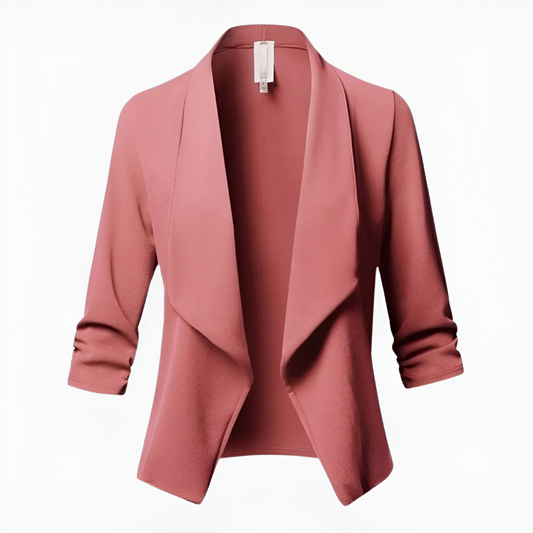 Blazer de Manga Larga con Silueta Estructurada para Mujer | Contexto Profesional o Formal