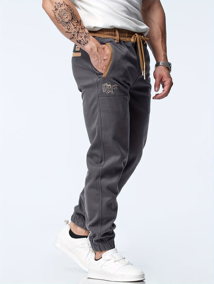 Pantalón con Cintura Elástica y Tobillos Ajustados para Hombre | Ideal para Uso Diario e Informal