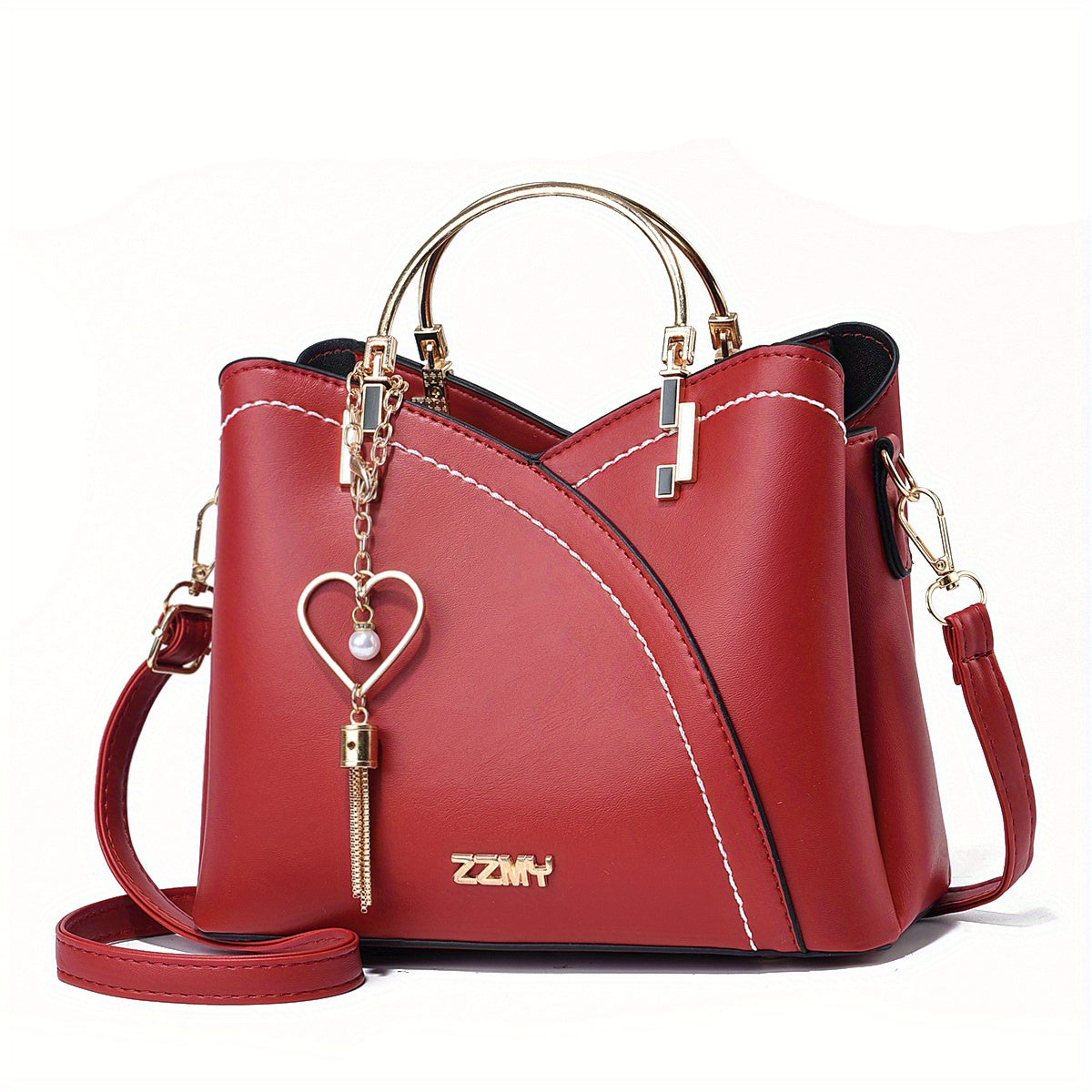 Bolso de Mano con Compartimento Principal y Detalles Color Block para Mujer | Ideal para Uso Diario