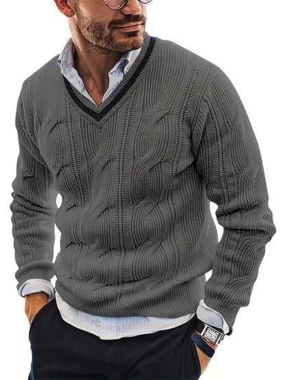 Jersey de Punto para Mujer con Cuello en V | Ideal para Uso Diario