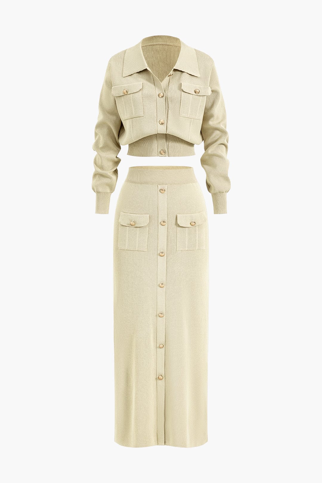 Conjunto de Dos Piezas con Blazer y Falda Coordinada para Mujer | Ideal para Uso Diario y Profesional