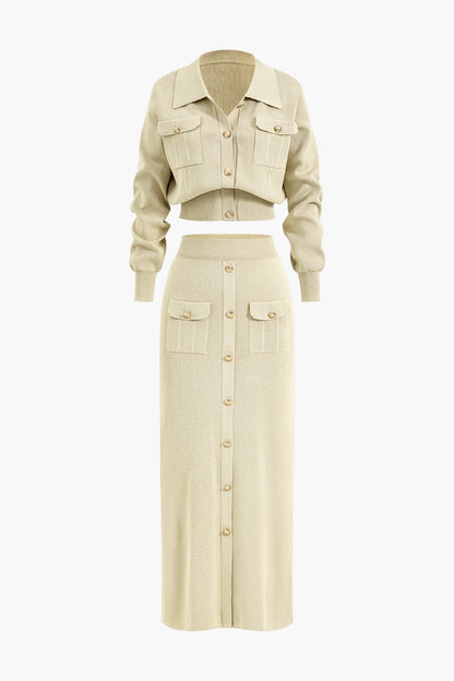 Conjunto de Dos Piezas con Blazer y Falda Coordinada para Mujer | Ideal para Uso Diario y Profesional