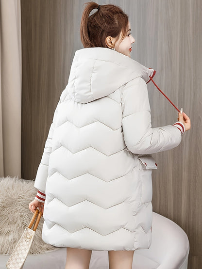Chaqueta Con Cremallera, Capucha y Detalles En Contraste Para Mujer | Ideal Para Primavera y Otoño