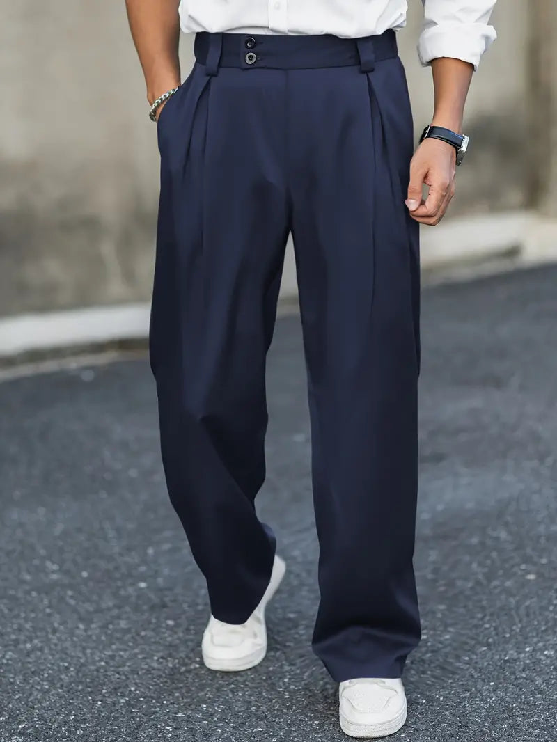 Pantalón Para Hombre Con Corte Amplio | Ideal Para Uso Diario Y Contextos Informales