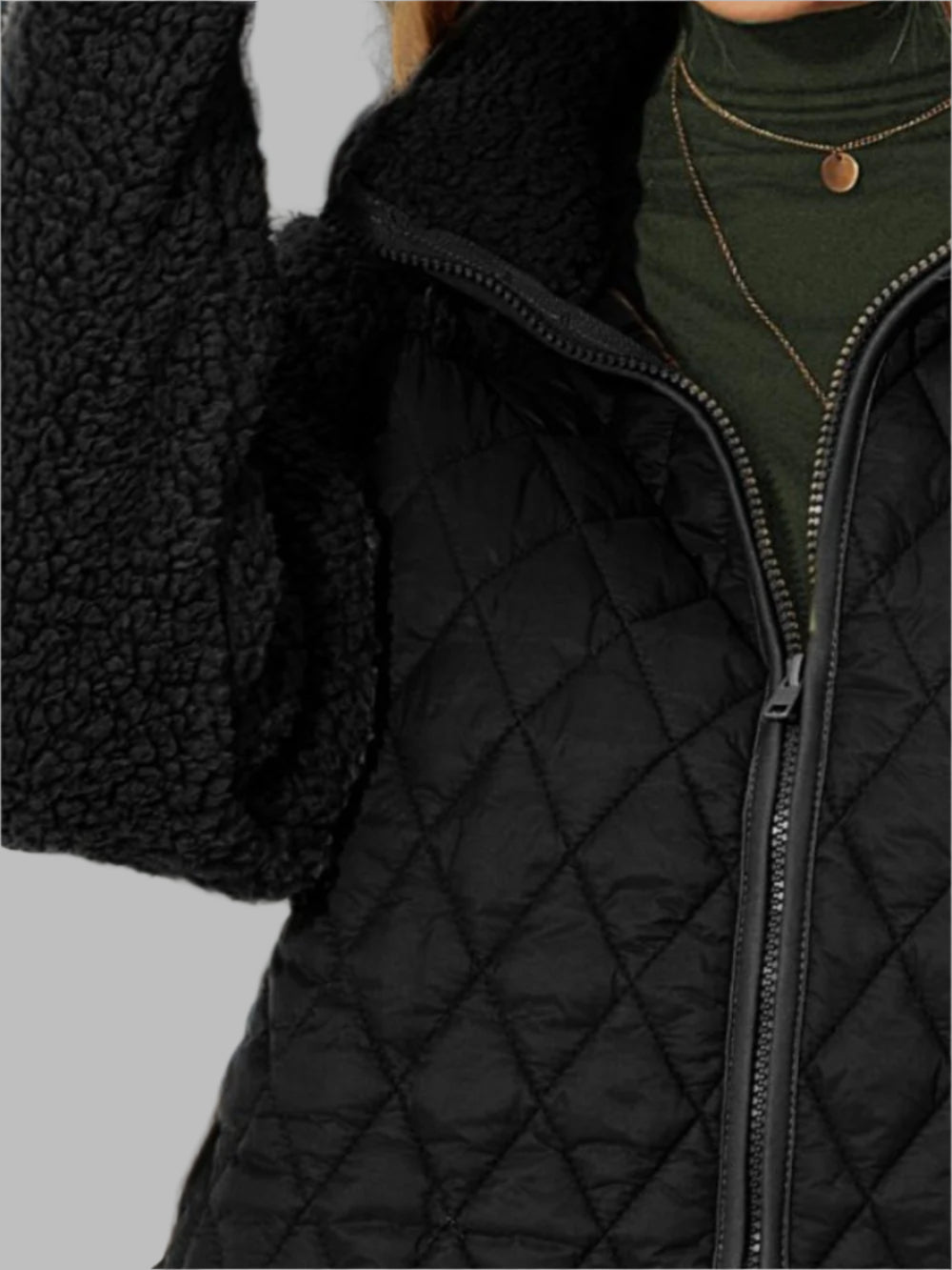 Chaqueta con Corte Raglán y Cierre de Cremallera para Personas Adultas | Ideal para Uso Diario e Informal