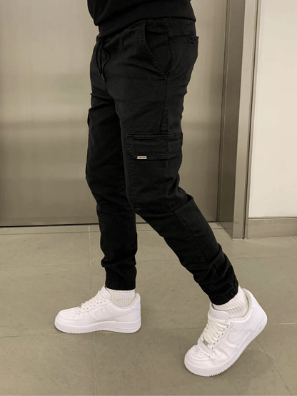 Pantalón Jogger Cargo con Corte Entallado y Cintura Elástica para Hombre | Ideal para Uso Diario