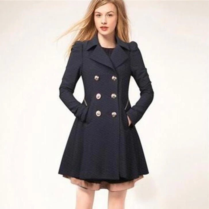 Trench con Corte Ajustado para Mujer | Ideal para Uso Diario y Entornos Urbanos
