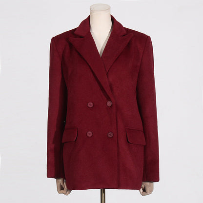 Blazer con Cinturón, Hombros Estructurados y Mangas Largas para Mujer | Uso Profesional o Diario