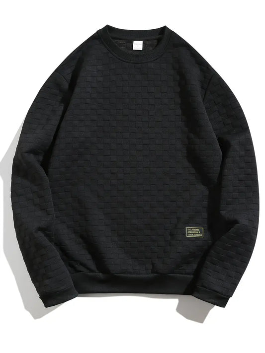 Sudadera Con Motivo Texturizado En Relieve Para Hombre | Ideal Para Uso Diario