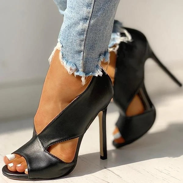 Sandalias de Tacón con Diseño Abierto para Mujer | Ideales para Uso Diario y Eventos