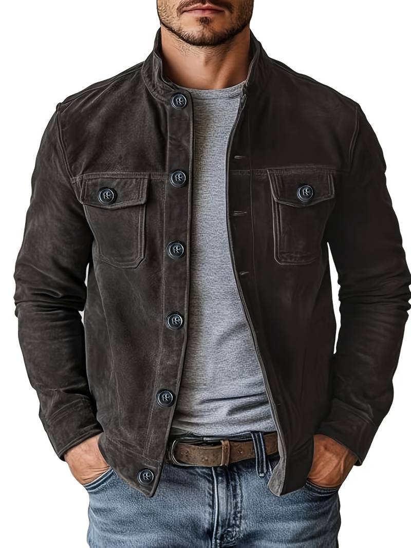 Chaqueta con Bolsillos Funcionales para Hombre | Ideal para Uso Diario