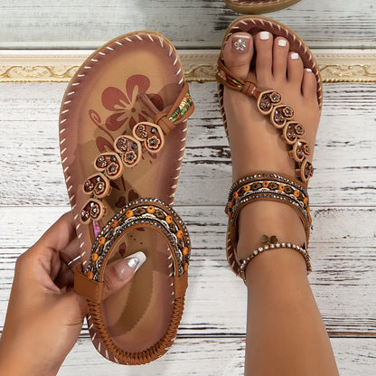Sandalias Planas con Cierre de Tobillo para Mujer | Ideales para Uso Diario en Temporadas Cálidas