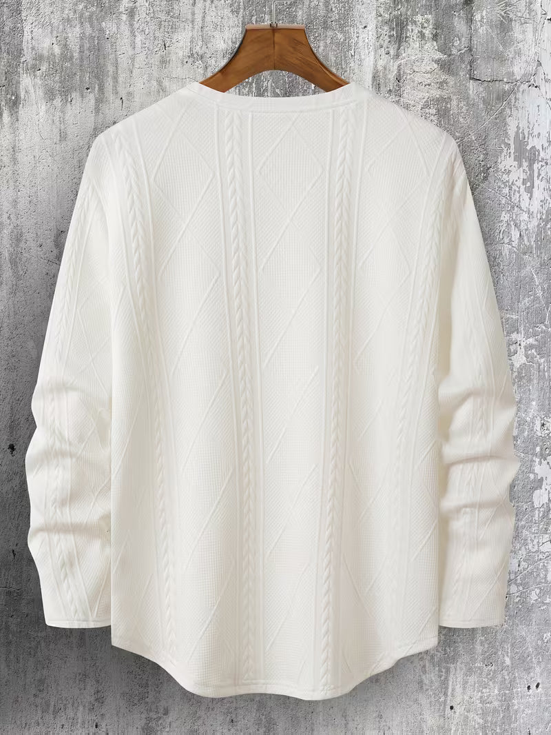 Sudadera Con Cuello Redondo Y Corte Amplio Para Hombre | Ideal Para Uso Diario