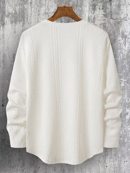 Sudadera Con Cuello Redondo Y Corte Amplio Para Hombre | Ideal Para Uso Diario