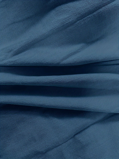 Blusa Con Escote En V, Cierre Con Botones Y Bolsillos Frontales Para Mujer | Ideal Para Uso Diario O Trabajo