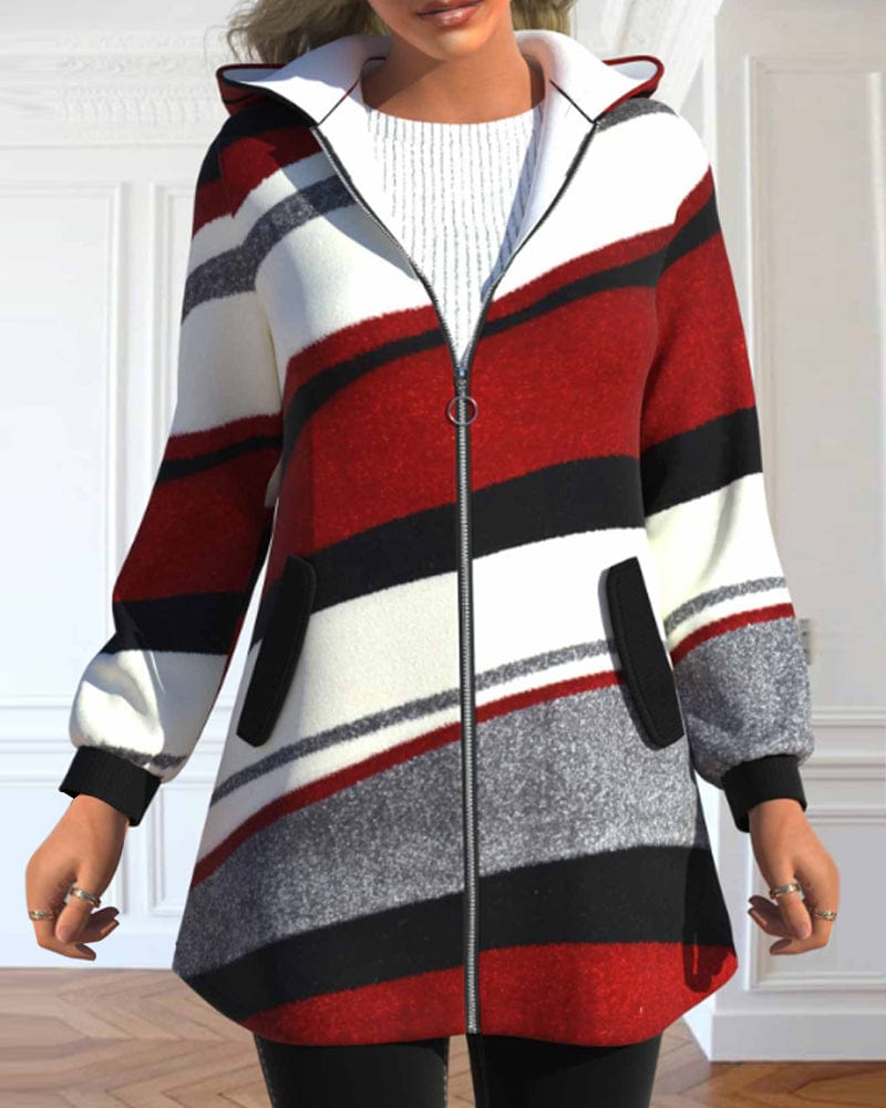 Chaqueta con Cremallera y Capucha para Mujer | Ideal para Uso Diario