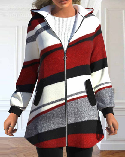 Chaqueta con Cremallera y Capucha para Mujer | Ideal para Uso Diario