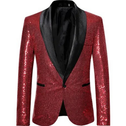 Chaqueta Con Acabado Brillante Y Corte Estructurado Para Jóvenes | Ideal Para Eventos De Noche