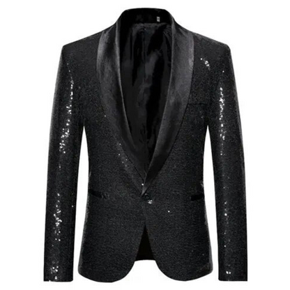 Chaqueta Con Acabado Brillante Y Corte Estructurado Para Jóvenes | Ideal Para Eventos De Noche