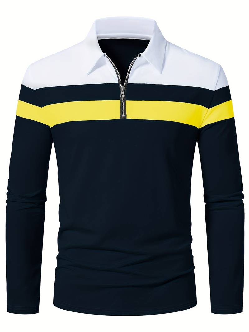 Polo de Hombre con Cremallera Frontal para Uso Diario | Ideal para Contextos Informales y Semi-Formales