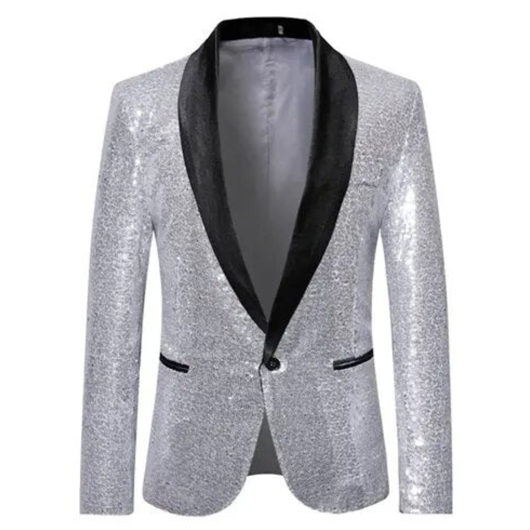 Chaqueta Con Acabado Brillante Y Corte Estructurado Para Jóvenes | Ideal Para Eventos De Noche