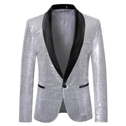 Chaqueta Con Acabado Brillante Y Corte Estructurado Para Jóvenes | Ideal Para Eventos De Noche