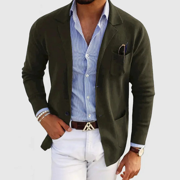 Blazer Con Corte Estructurado Para Hombre | Ideal Para Ocasiones Formales Y Profesionales