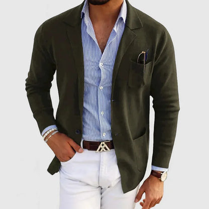 Blazer Con Corte Estructurado Para Hombre | Ideal Para Ocasiones Formales Y Profesionales