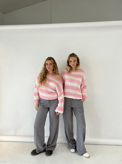 Jersey De Punto con Corte Relajado para Mujer | Ideal para Otoño E Invierno