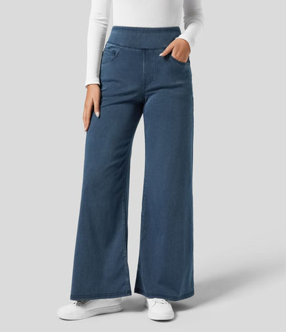 Pantalón de Talle Alto con Corte Elástico para Mujer | Ideal para Uso Diario y Profesional