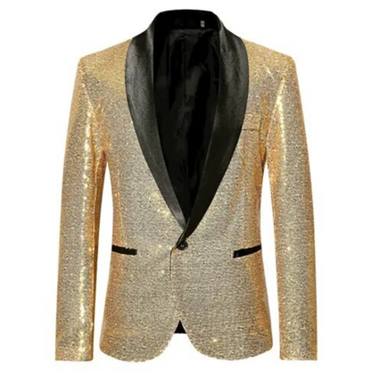 Chaqueta Con Acabado Brillante Y Corte Estructurado Para Jóvenes | Ideal Para Eventos De Noche