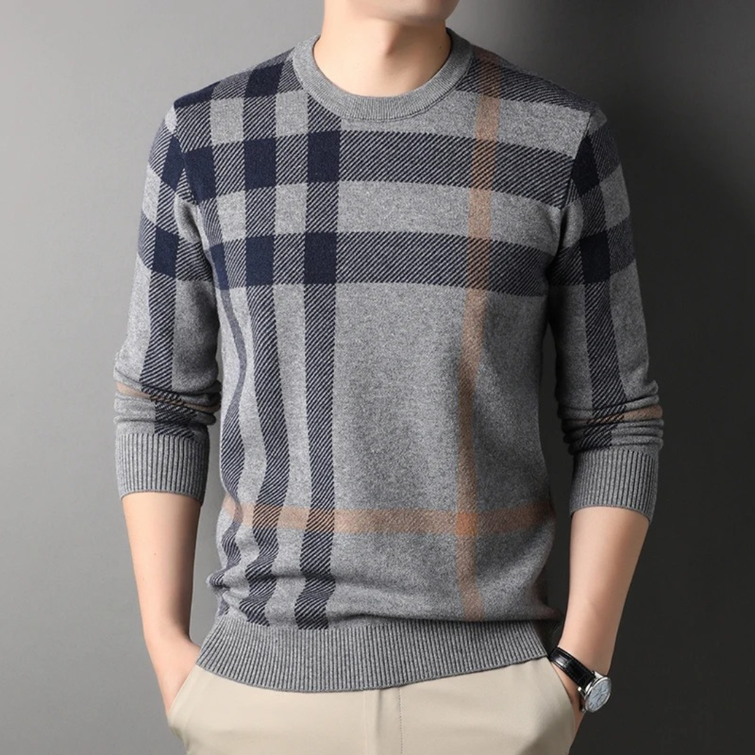 Jersey Con Motivo De Cuadros Para Hombre | Ideal Para Uso Diario Y Ocasional